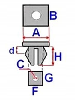 10X MITSUBISHI PAJERO LANCER SPAUSTELIS BLOKAS 8,5 TAP nuotrauka 4