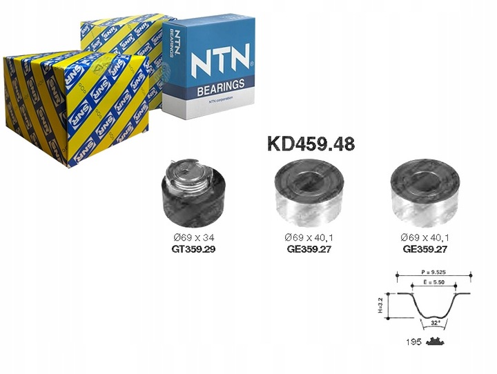 JUEGO CORREA DISTRIBUCIÓN SNR KD459.48 