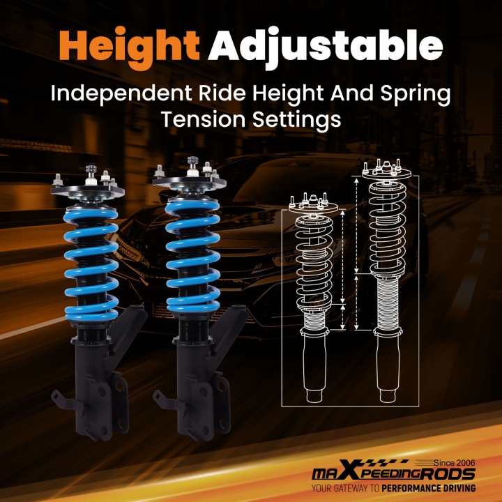 RÉGLABLE SUSPENSION SPREZYNOWE VERS HONDY CIVIC VII EM2 2001-2005