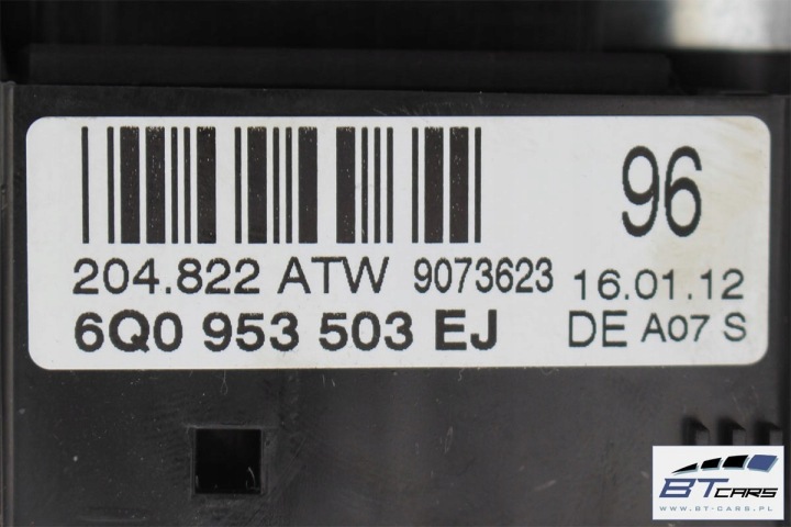 VW POLO SKODA MANETTES CAOUTCHOUC 6Q0953503EJ 6Q0953513AN COMMUTATEUR PRZELA