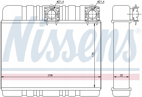 NISSENS 70514 ÉCHANGEUR DE CHALEUR CHAUFFAGE INTÉRIEUR