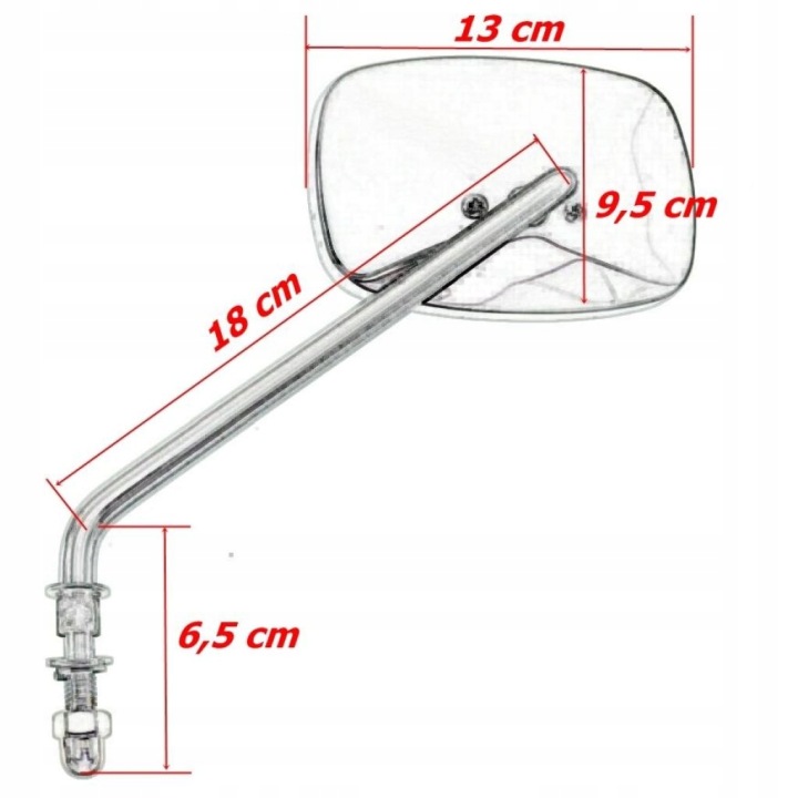 RÉTROVISEURS CHROMÉ MÉTALLIQUE HARLEY DAVIDSON HD 8MM ENSEMBLE (24710)