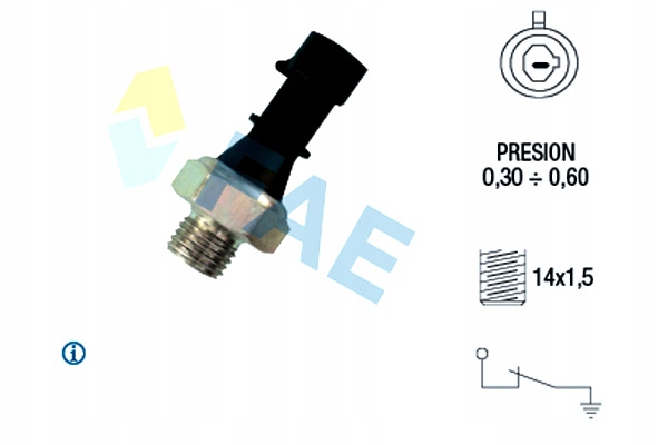 FAE SENSOR DE PRESIÓN ACEITES IVECO DAILY IV DAILY V DAILY VI EUROCARGO 