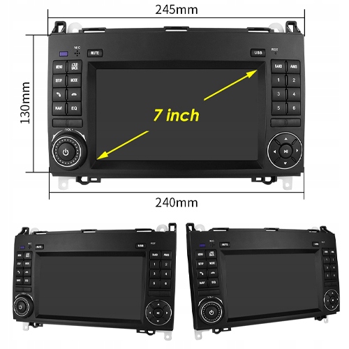 MERCEDES GASOLINA W245 W169 W639 VITO VIANO W906 SPRINTER RADIO ANDROID 2/64GB 