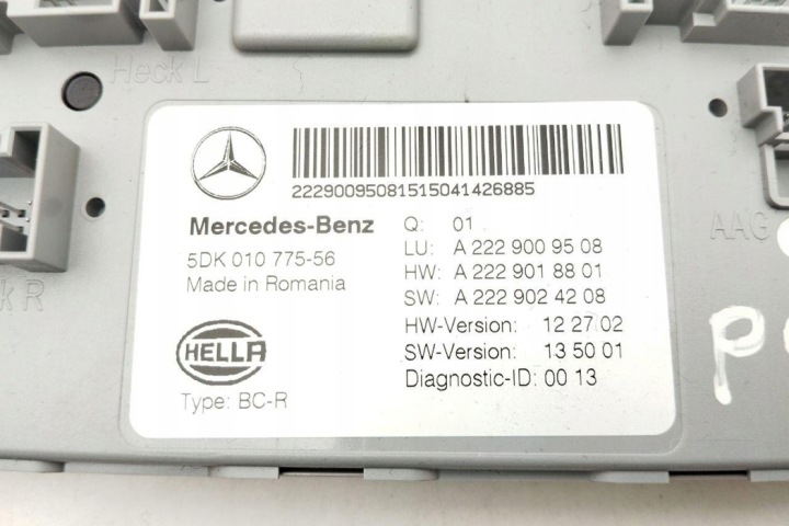 AUTRE MODULES MERCEDES-BENZ AVEC (W222, V222, X222) A2229009508 GASOLINE 335KW