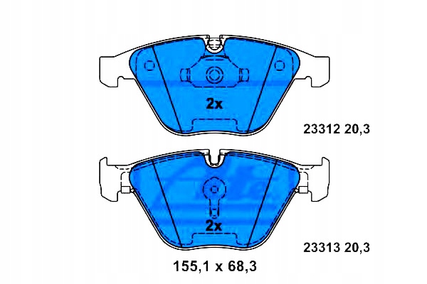 13.0460-7296.2 ZAPATAS DE FRENADO BMW 5 (E60) 5 (E61) 6 (E63) 6 (E6 