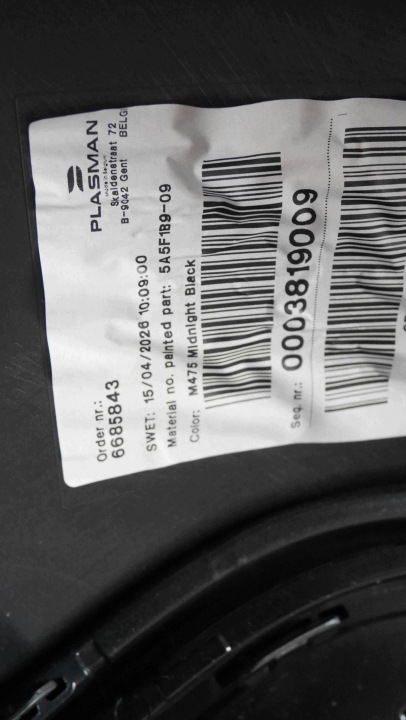 PARE-CHOCS AVANT COMPLET CAMÉRA PDC MINI COUNTRYMAN U25 COULEUR 475 NOIR