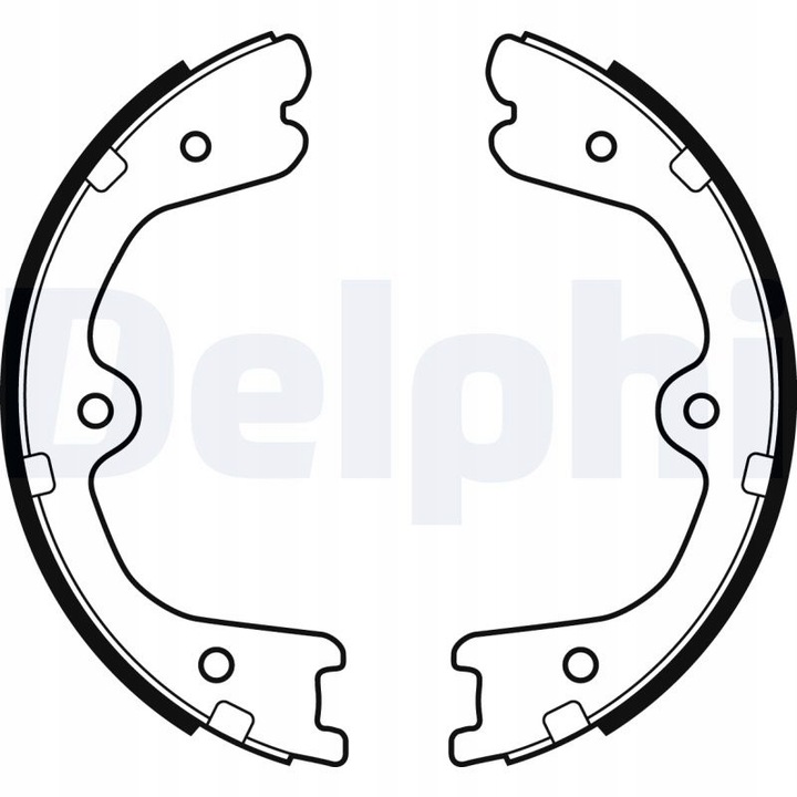 BRAKE SHOES HAM. NISSAN DELPHI LS2037 SET PADS BRAKE 