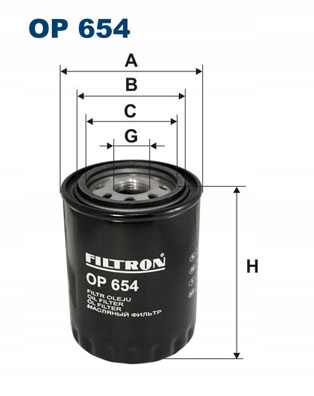 FILTRO ACEITES FILTRON OP 654 OP654 