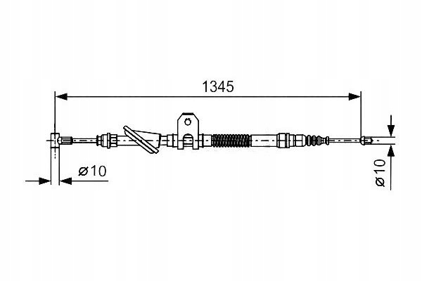 BOSCH CABLE CABLE FRENOS DE MANO 432671B 924512 