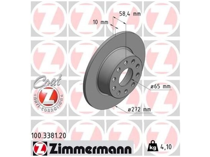 DISCOS PARTE TRASERA SKODA OCTAVIA IV MK4 1.0-2.0 19- 