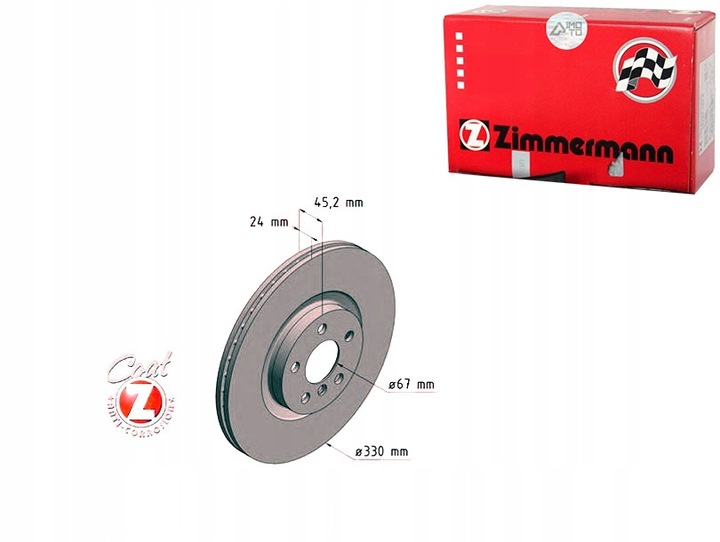 ZIMMERMANN ASSORTIMENT DISQUE DE FREIN 6154610 B2079 photo 1 - milautoparts-fr.ukrlive.com