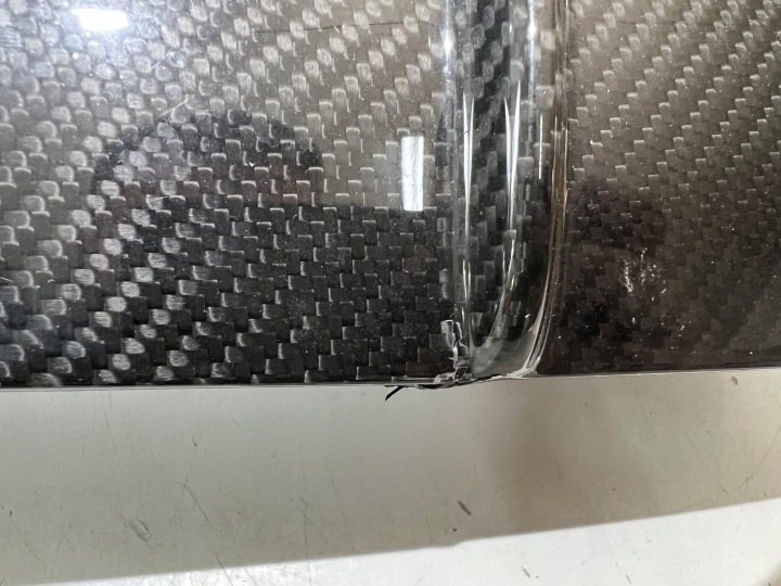 SPOILER DOUBLURE DIFFUSEUR PARE-CHOCS ARRIÈRE PORSCHE CAYENNE 9Y0807834 CARBONE