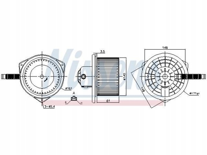 MOTOR SOPLADORES NISSENS 87142 