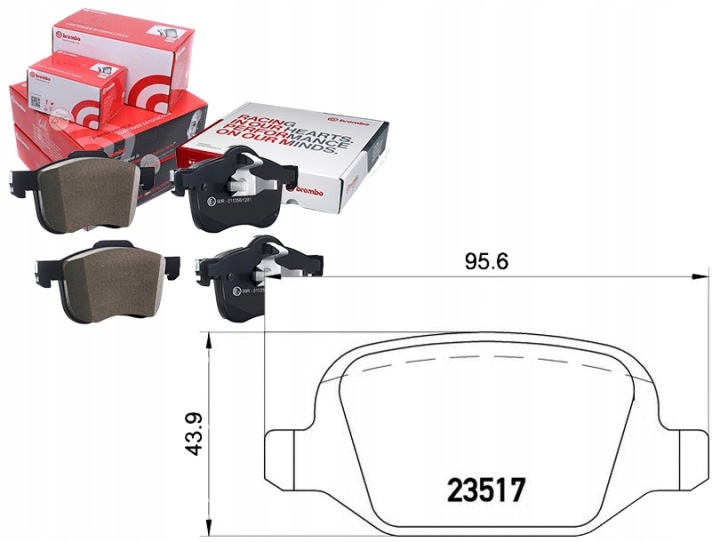 PLAQUETTES FREIN BREMBO P23065