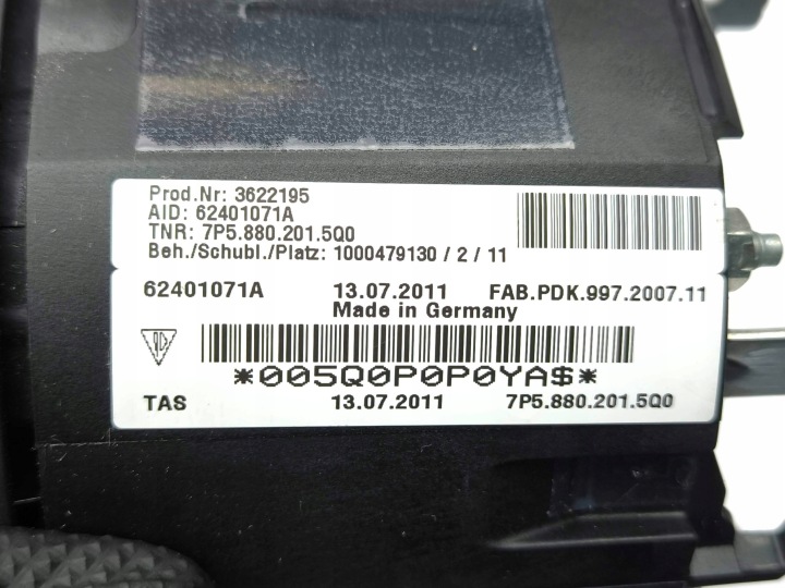 PORSCHE CAYENNE (92A) 2011 COUSSIN SÉCURITÉ CONDUCTEUR 7P5880201