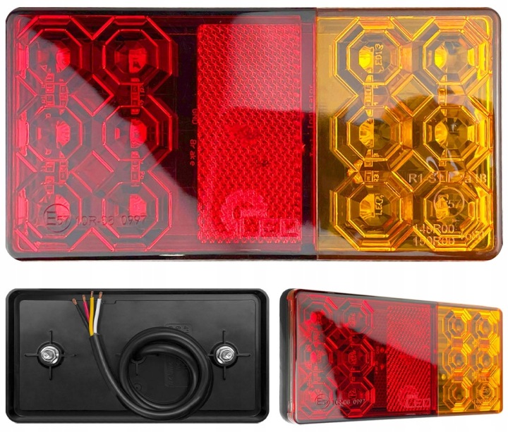 PHARE ARRIÈRE LED 12V 16X LED HOMOLOGATION ECE R10 R148 R150