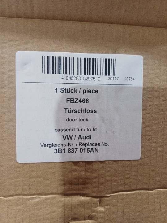 AIC 52975 SERRURE DE PORTE SEAT, SKODA, VW