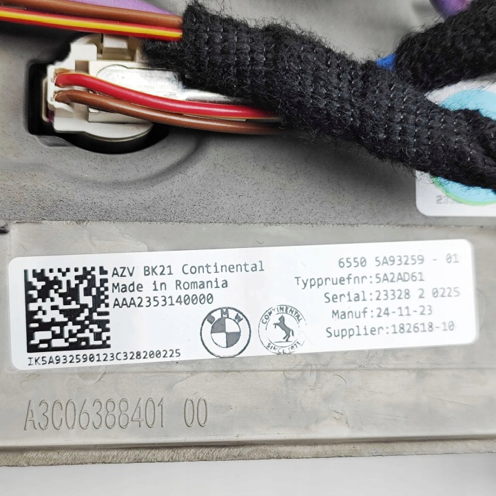 ÉCRAN NAVIGATION BMW X7 (G07) 5A93259 34059468 3.0L 280KW 2023