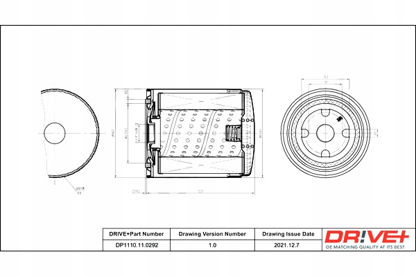 DRIVE+ FILTRO ACEITES LAND ROVER GASOLINA 3.5 79-84 88 