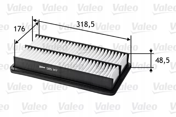 VALEO 585147 FILTRO AIRE MAZDA 6 02- 