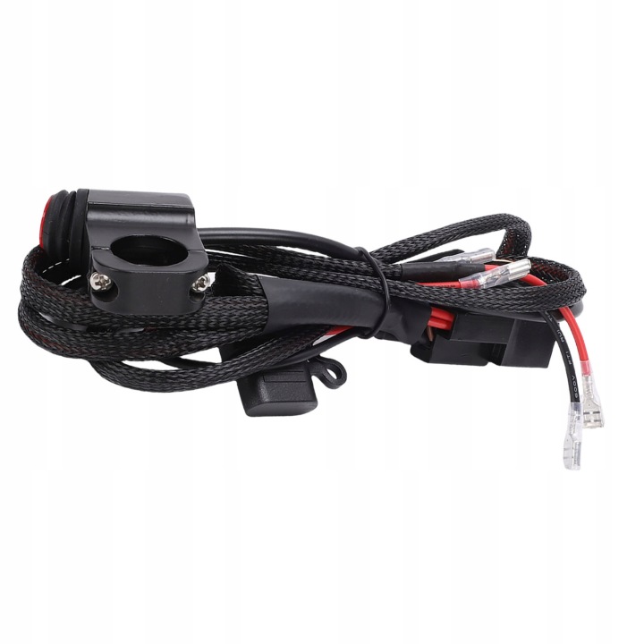 KIT OKABLOWANIA VERS ÉCLAIRAGE MOTOCYCLETTE AVEC PRZEKAZNIKIEM 16AWG 40A ES
