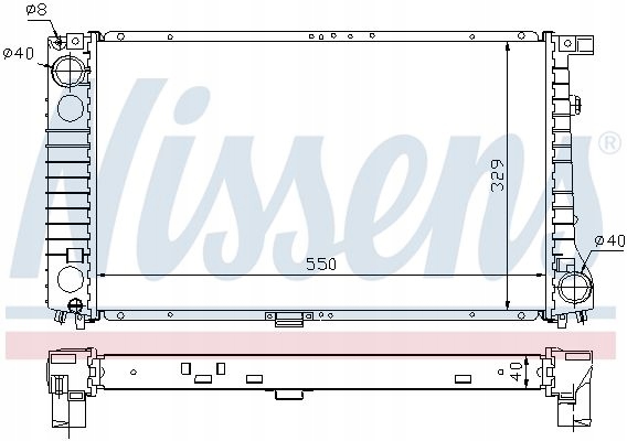 RADIATEUR EAU NISSENS 60757A