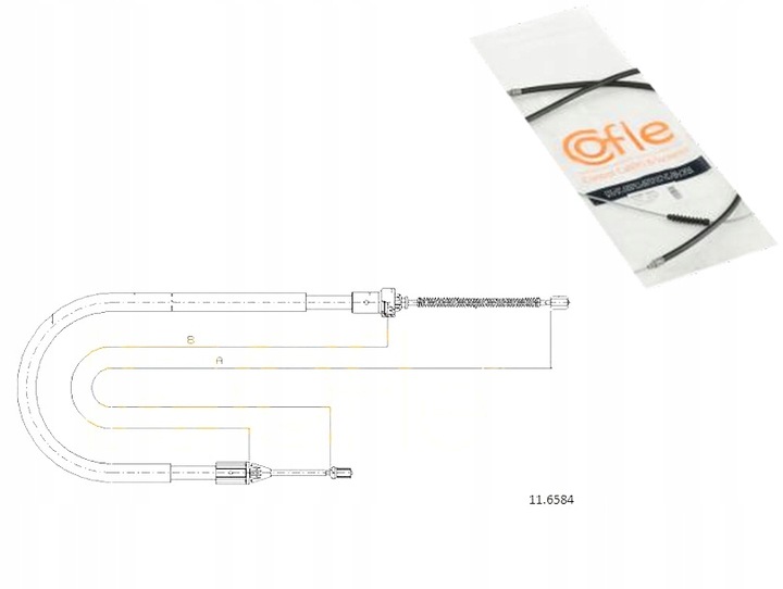 CABLE FRENOS DE MANO RENAULT SYMBOL I 1.4 (LB0/1 