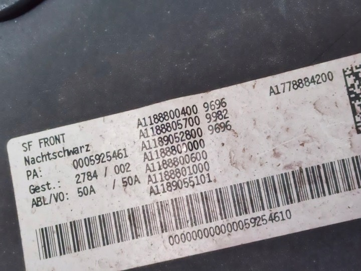 PARE-CHOCS AVANT AVANT MERCEDES CLA W118 2018-