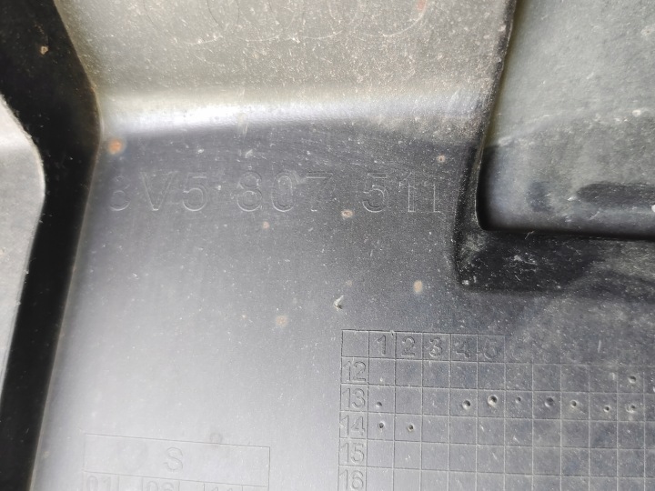 AUDI A3 BERLINE CABRIO 12- PARE-CHOCS ARRIÈRE 8V5807511