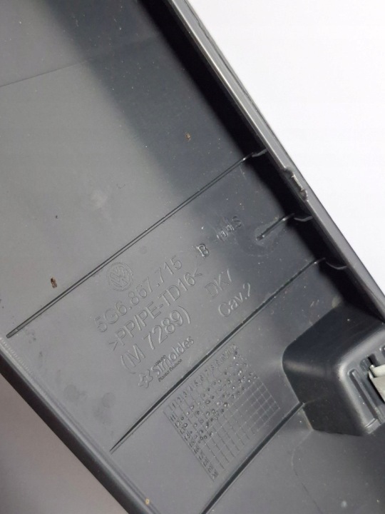 VW GOLF VII 5G CHÂSSIS PROTECTION COUVERCLES DE COFFRE COUVERCLES DE COFFRE ARRIÈRE ENSEMBLE 5G6867605