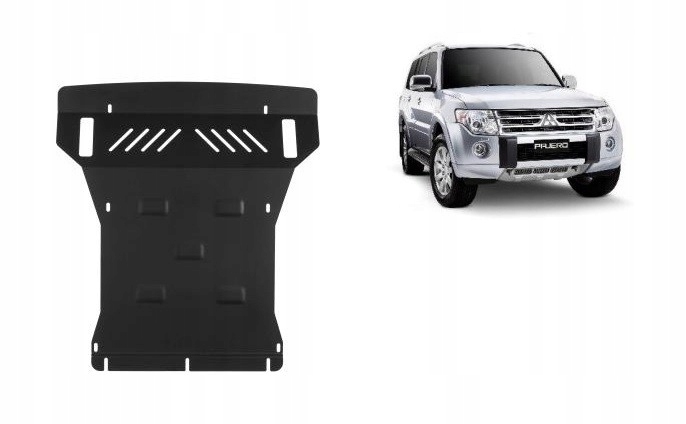 ACIER PROTECTION SOUS MOTEUR MITSUBISHI PAJERO 4 (V80, V90) (2007-2021)