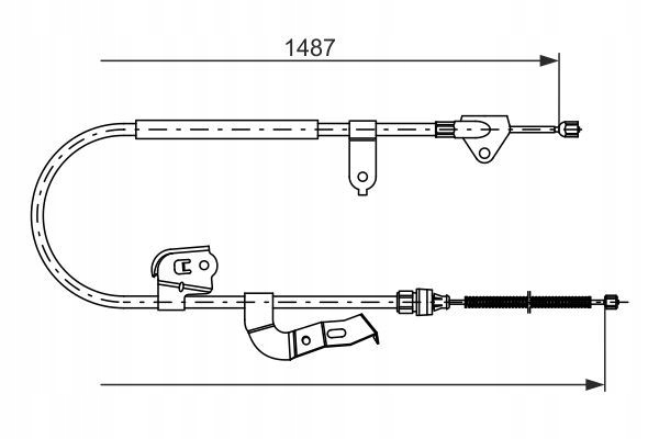 CABLE FRENOS DE MANO 1 987 477 952 BOSCH CITROEN 