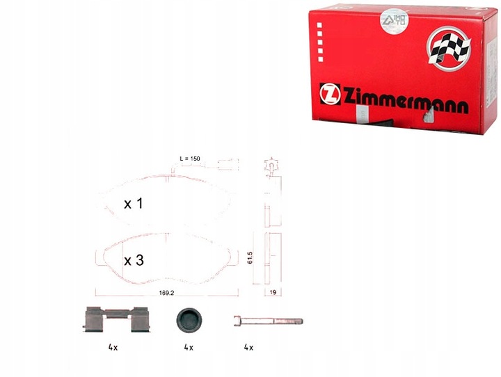 ZAPATAS DE FRENADO CITROEN JUMPER 06- ZIMMERMANN 