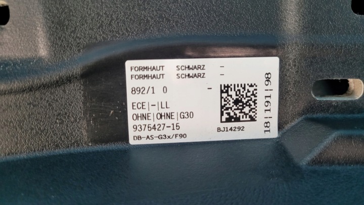 BMW 5' G31 518D TOURING 18R 2.0D TABLEAU DE BORD CONSOLE 9375427 9329497