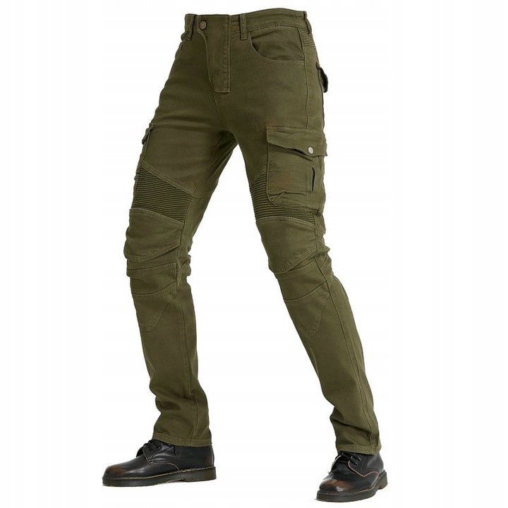 PANTALONES MOTOCICLETA BOJOWKI MESKIE JEANSY KEVLAR 