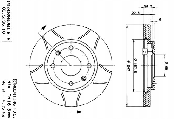 DISCS BRAKE NACINANE CITROEN AX SAXO XSARA ZX photo 2 - milautoparts-fr.ukrlive.com