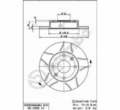 BREMBO DISQUE DE FREIN ENSEMBLE MAXIMAL AVANT