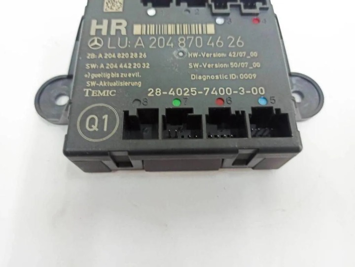 MODULE ARRIÈRE DROITS PORTES MERCEDES-BENZ C (W204) A2048704626 34317010