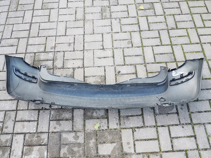 RENAULT MODUS PARE-CHOCS ARRIÈRE ARRIÈRE PEINTURE TEC67 VERT EN BON ÉTAT ENTIER COMPLET