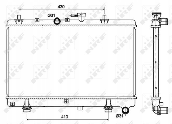 RADUADOR LÍQUIDO / POR PIEZAS PIEZAS DE REPUESTO NRF 53121 