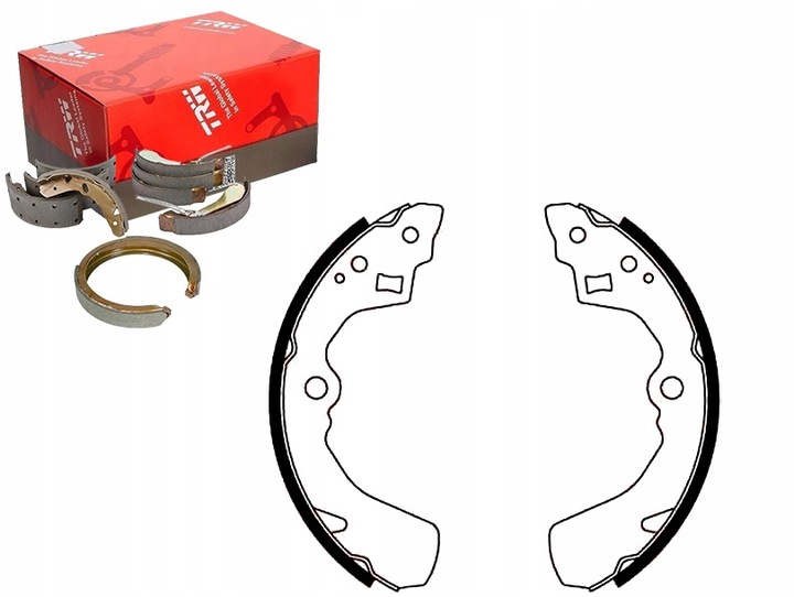 TRW BRAKE SHOES BRAKE DAIHATSU APPLAUSE I 1.6 16V photo 1 - milautoparts-fr.ukrlive.com