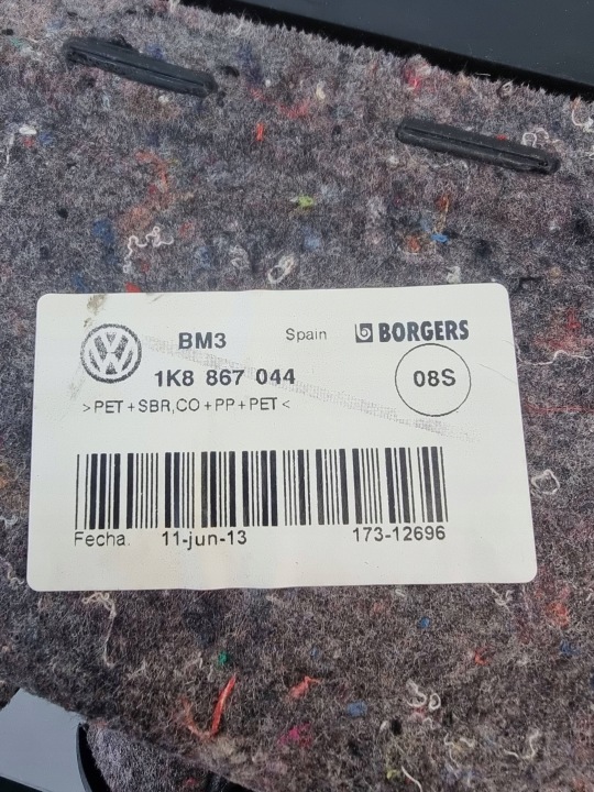 VOLKSWAGEN SCIROCCO 2014 AVANT CÔTÉ DROITE CARDAN BRODERIE PORTES ARRIÈRE