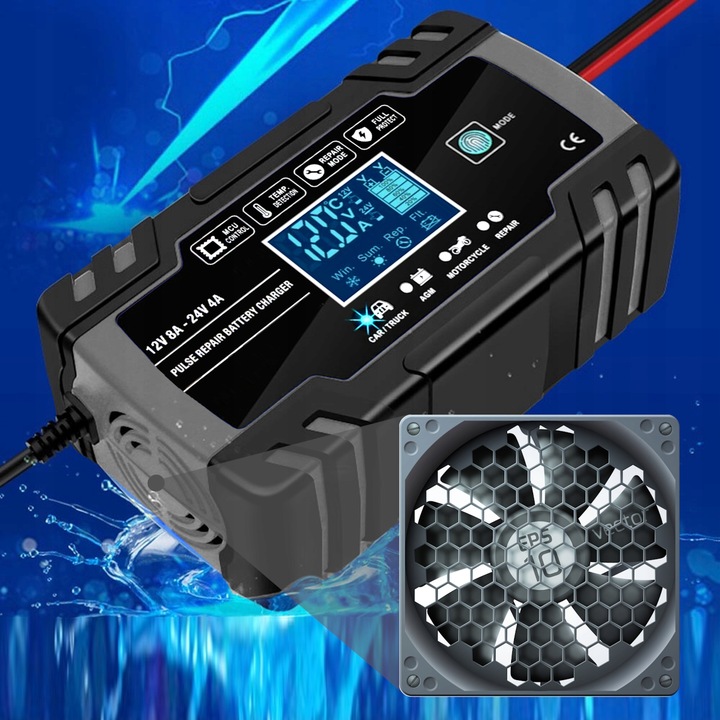 RECTIFICADOR AUTO AUTÓMATA CON FUNCIÓN NAPRAWY AKUMULATOROW 12V 24V 