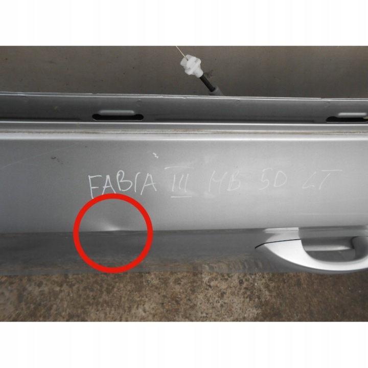 SKODA FABIA III 3 PORTES ARRIÈRE GAUCHE HAYON NUE DESCRIPTION 6V6833333