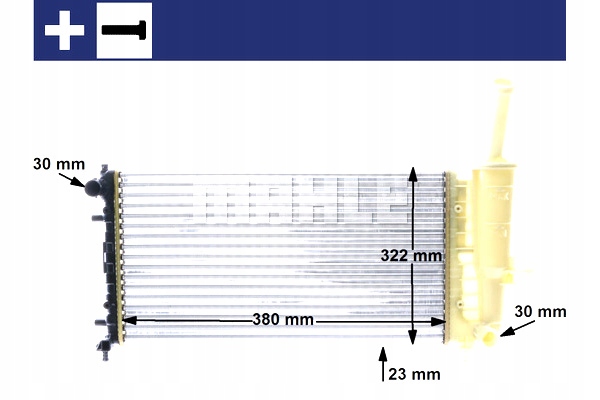MAHLE CR 1108 000S RADIATEUR SYSTÈME REFROIDISSEMENT MOTEUR