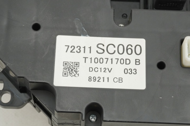 PANNEAU CLIMATISATION SUBARU FORESTER SH 72311SC060