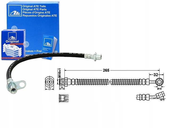 CABLE HAM ATE 24.5286-0265.3 HYUNDAI I ATE 24.5286-0265.3 CABLE 