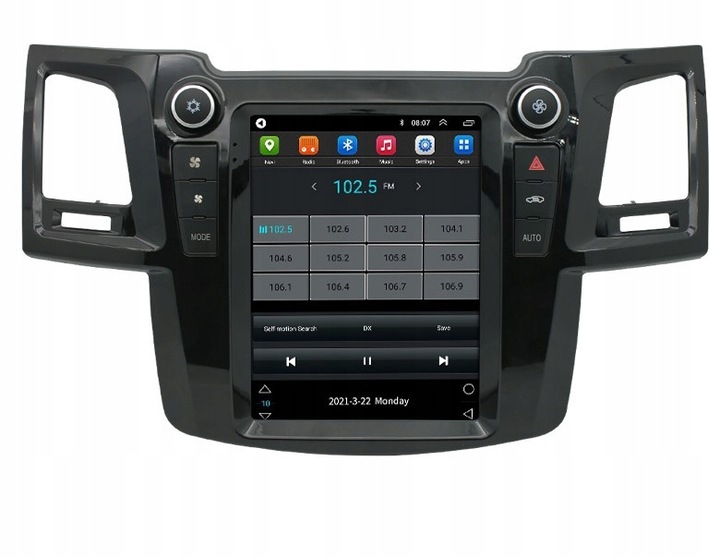 RADIO NAVEGACIÓN GPS TOYOTA HILUX 2005-2014 ANDROID 