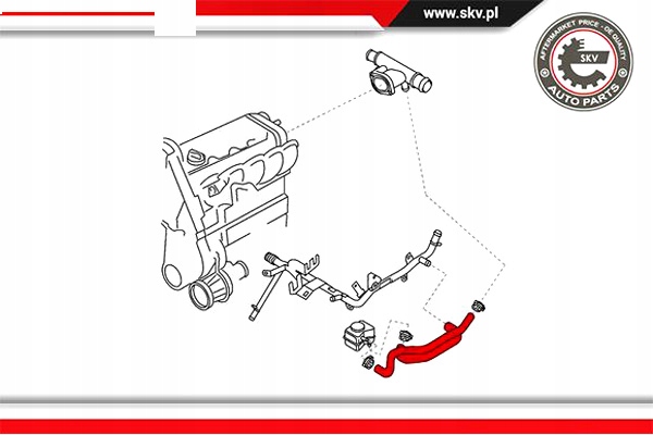 ESEN SKV CABLE CALENTADOR 43SKV812 # 1314 AUDI A3 1.6 SKODA 